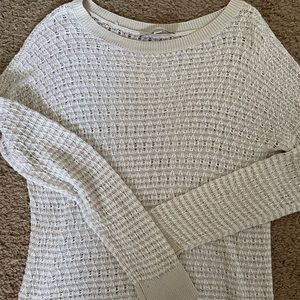 Open Knit Beige Sweater